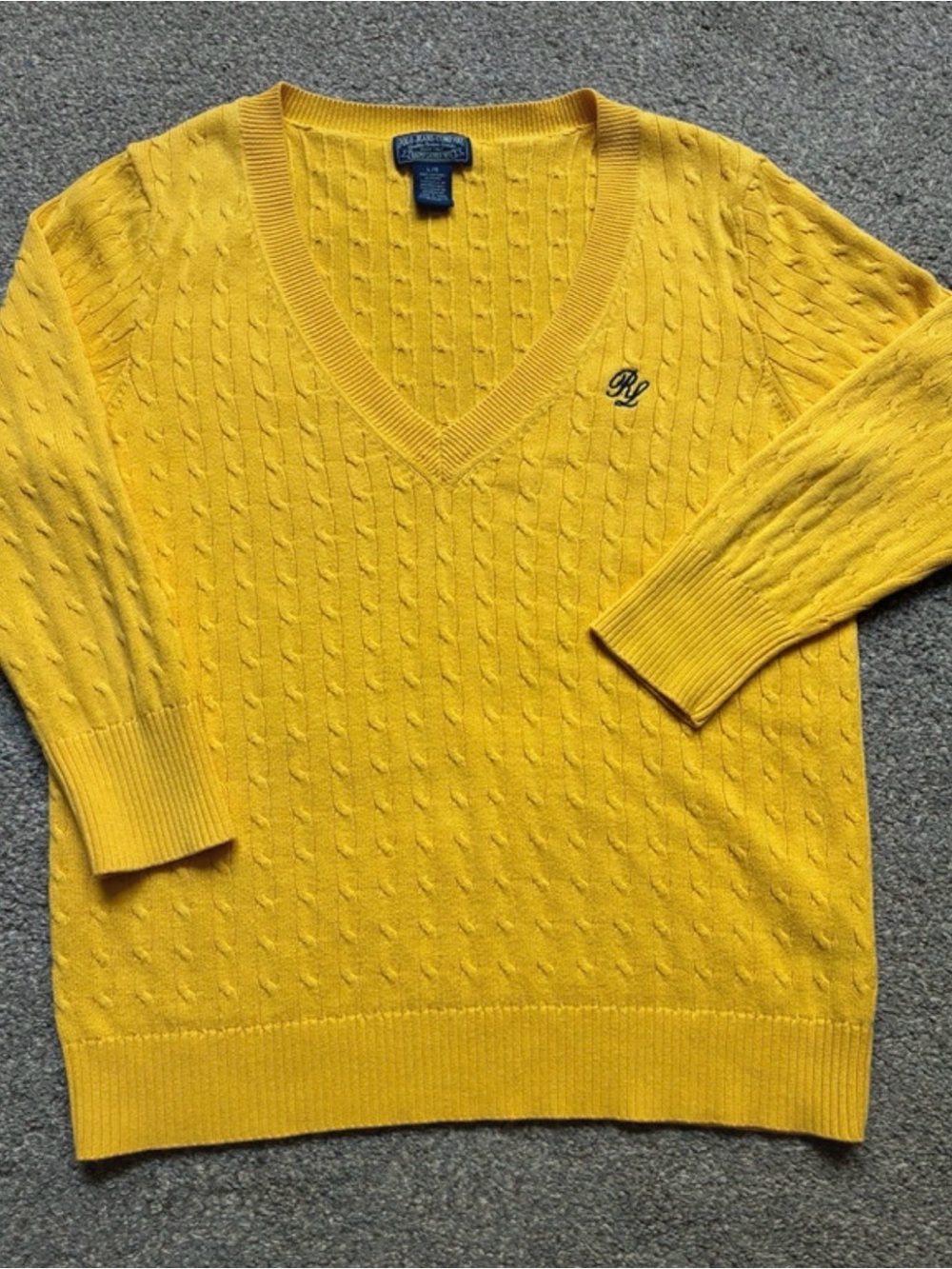 Ralph Lauren Polo Yellow Sweater (L)